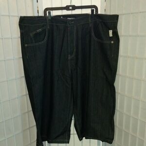 Big and Tall Mecca Dark Blue Denim Jeansl Shorts